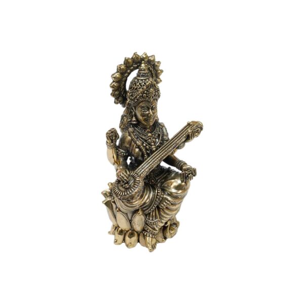 Brass Saraswati maa 4 Inch KBH10330