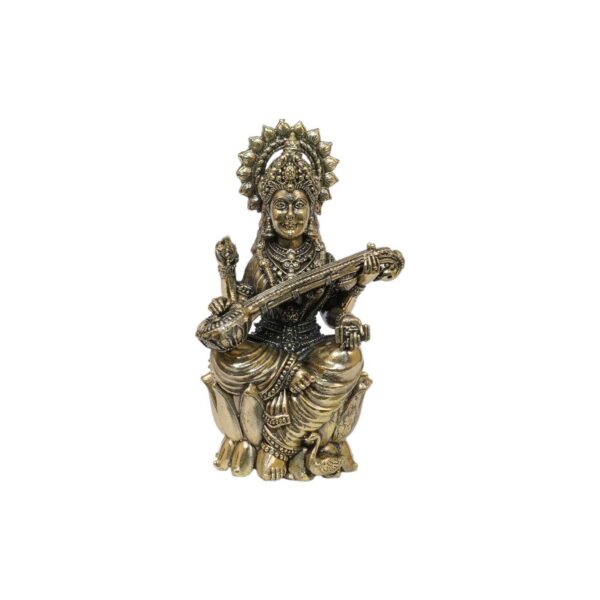 Brass Saraswati maa 4 Inch KBH10330