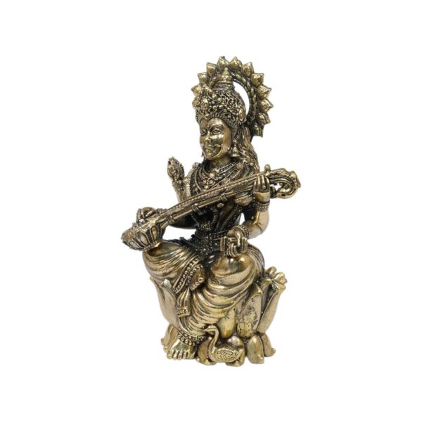 Brass Saraswati maa 4 Inch KBH10330