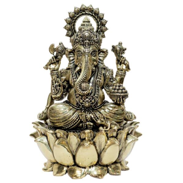 Brass Ganesha 4.8 Inch KBH10334