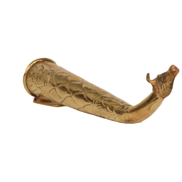 Brass Gaumukhi Shringi Pot 9.8 Inch KBH10338