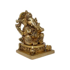 Brass Ganesha 4.2 Inch KBH10352