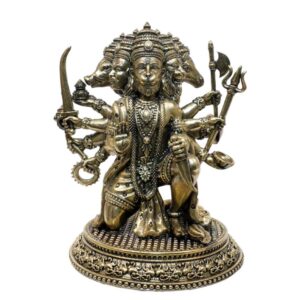 Brass Panchmukhi Hanuman 7 Inch KBH10360