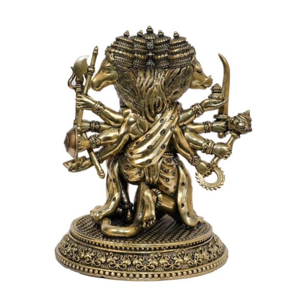 Brass Panchmukhi Hanuman 5.5 Inch KBH10361