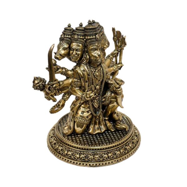 Brass Panchmukhi Hanuman 5.5 Inch KBH10361