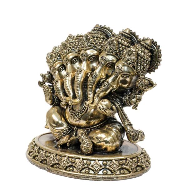 Brass Panchmukhi Ganesha 5 Inch KBH10362