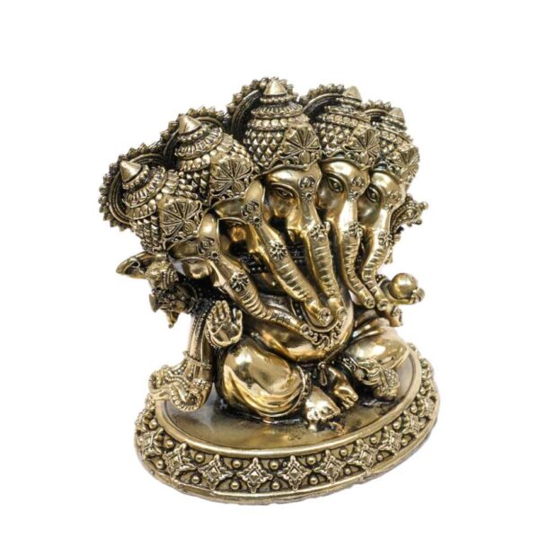 Brass Panchmukhi Ganesha 5 Inch KBH10362