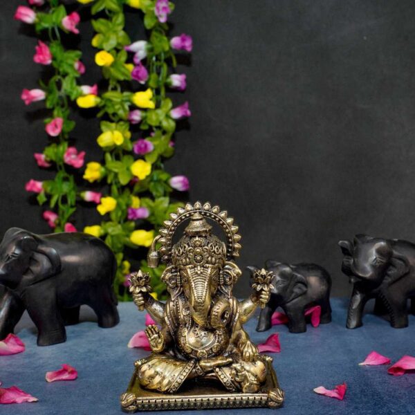 Brass Ganesha 3.8 Inch KBH10364