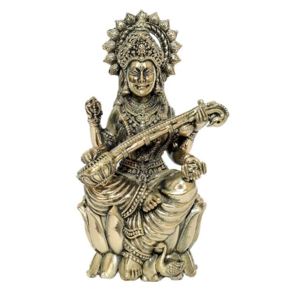 Brass Saraswati maa 2.5 Inch KBH10368