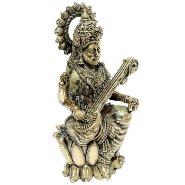 Brass Saraswati maa 2.5 Inch KBH10368