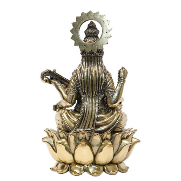 Brass Saraswati maa 6 Inch KBH10370