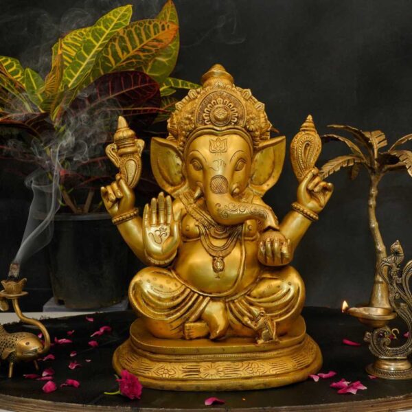 Brass Ganesha 16 Inch KBH10374