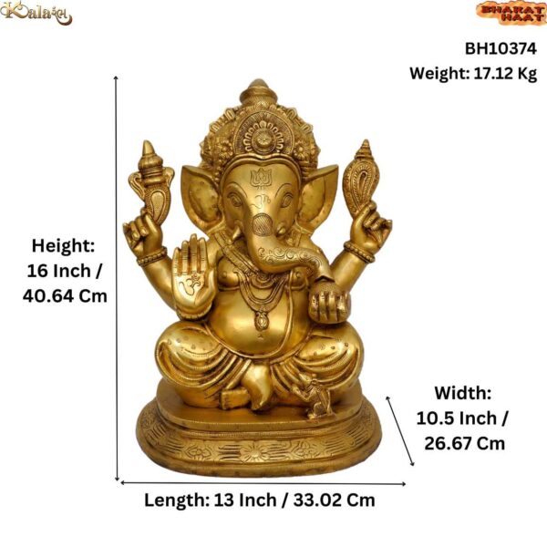 Brass Ganesha 16 Inch KBH10374