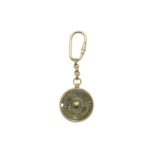 Brass Calender Keychain 4.2 Inch KBH10401