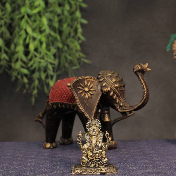 Brass Ganesha 2.2 Inch KBH10421