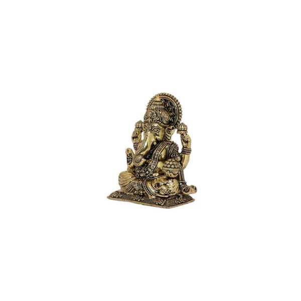 Brass Ganesha 2.6 Inch KBH10423