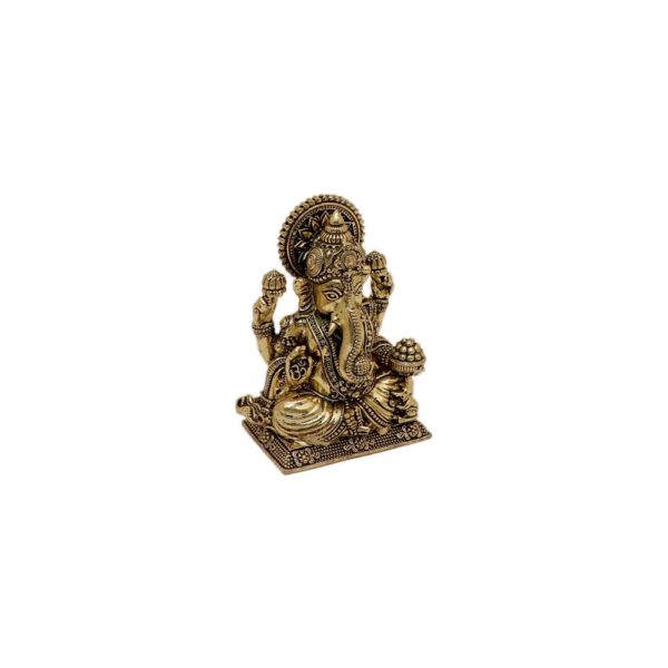 Brass Ganesha 2.6 Inch KBH10423