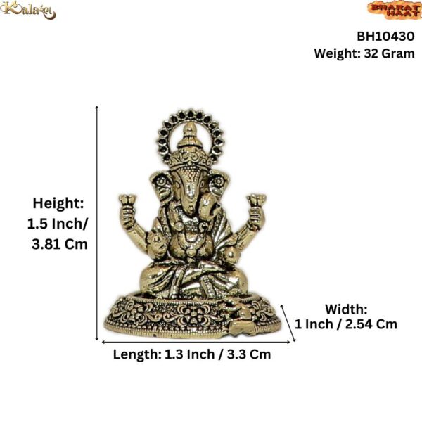 Brass Ganesha 1.5 Inch KBH10430