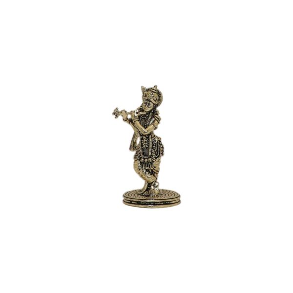 Brass Krishna 2.5 Inch KBH10445