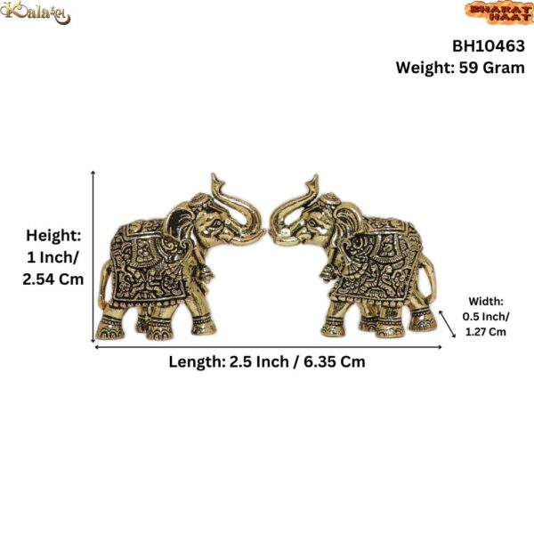 Brass Elephant 1 Inch KBH10463