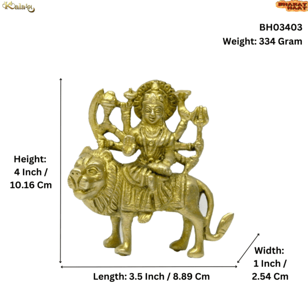 Brass Ambe Maa 4 Inch KBH03403