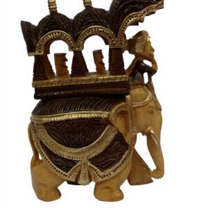 Wooden Elephant Ambadi 8 Inch KBH03634