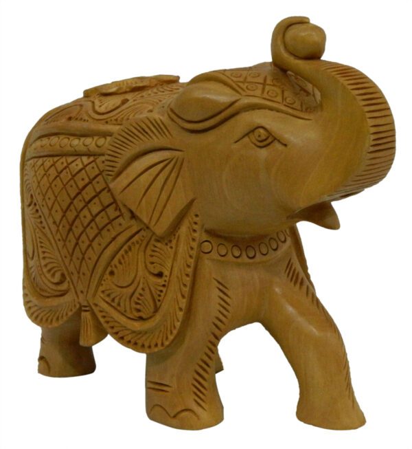 Wooden Elephant Up Trunk 3 Inch KBH03715