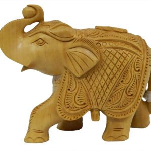 Wooden Elephant Up Trunk 3 Inch KBH03715