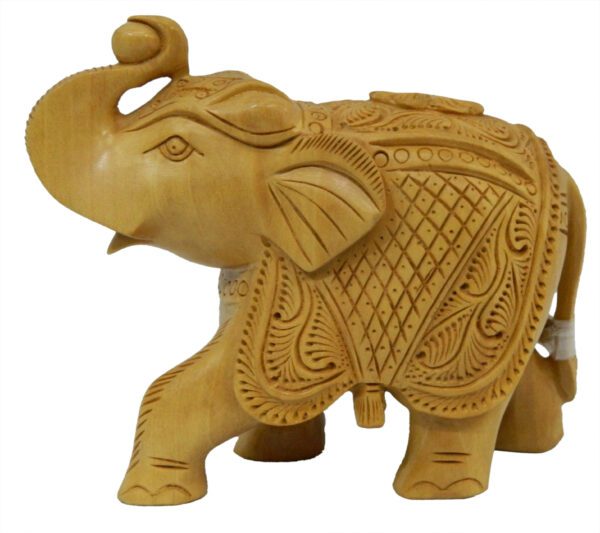 Wooden Elephant Up Trunk 3 Inch KBH03715