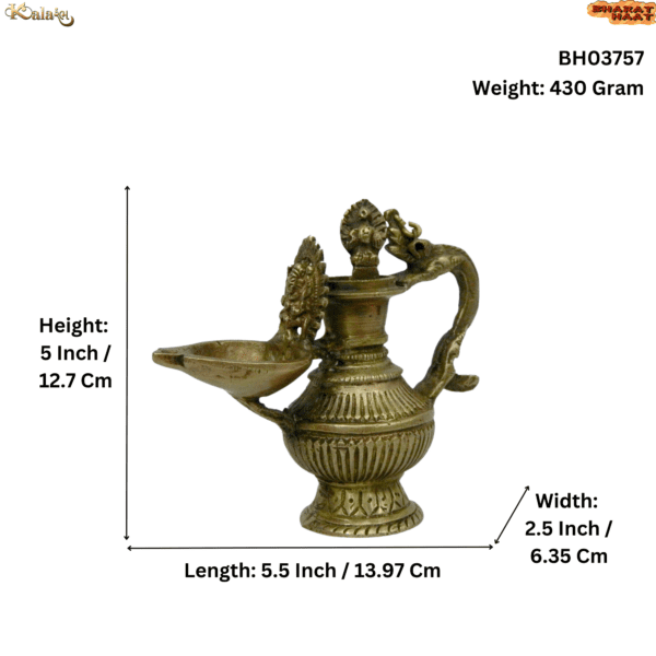 Brass pot With Deep 5 Inch KBH03757