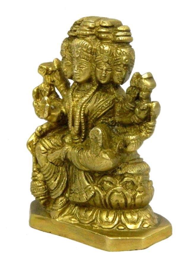 Brass Gayatri Maa 4.5 Inch KBH03945