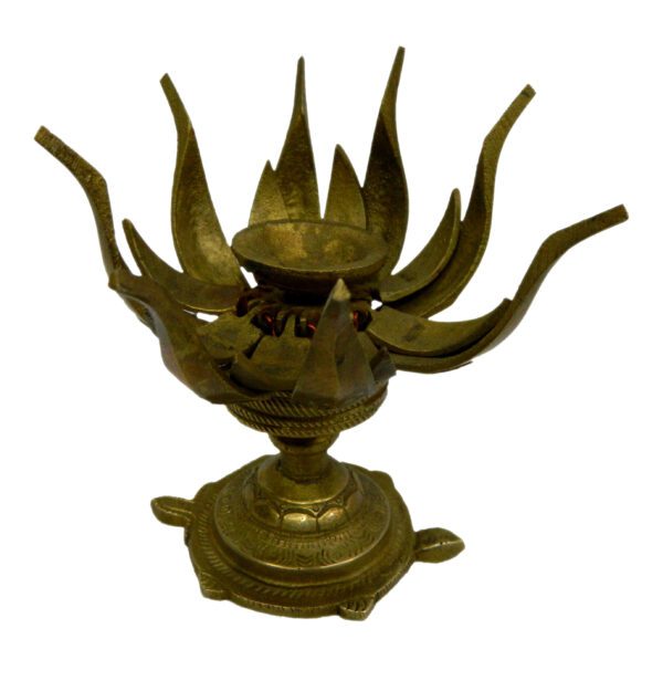 Brass Tortoise Shivling Stand 5 Inch KBH04226