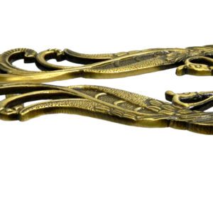 Brass Peacock Door Handle 10.5 Inch KBH04369