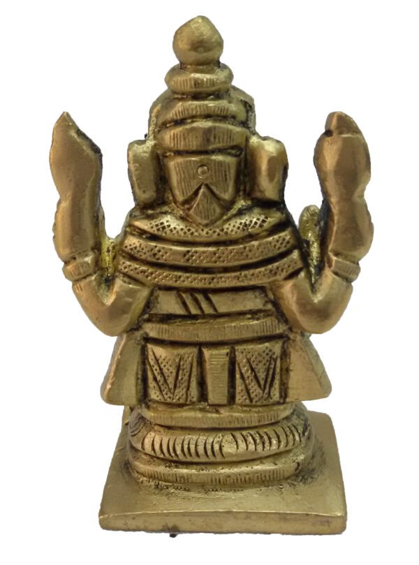 Brass Ganesh Small Collectible Statue 2 Inch KBH04595