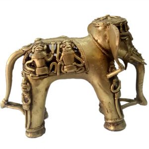 Brass Bharat Haat Decorative Elepant 6 Inch KBH04675