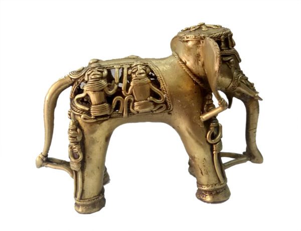 Brass Bharat Haat Decorative Elepant 6 Inch KBH04675