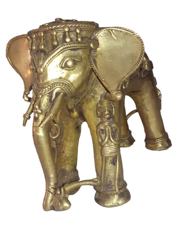 Brass Bharat Haat Decorative Elepant 6 Inch KBH04675