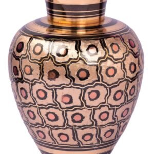 Brass Black Finish flower pot thik medium 8.4 Inch BH05019