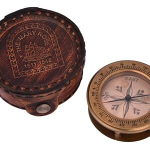 Brass Compass with magnifying glass 1 Inch BH05055