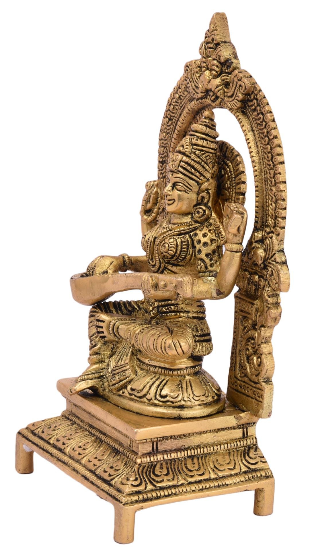 Brass Kaman Saraswati finee work 7.5 Inch BH05069 Brass Kaman Saraswati finee work 7.5 Inch BH05069