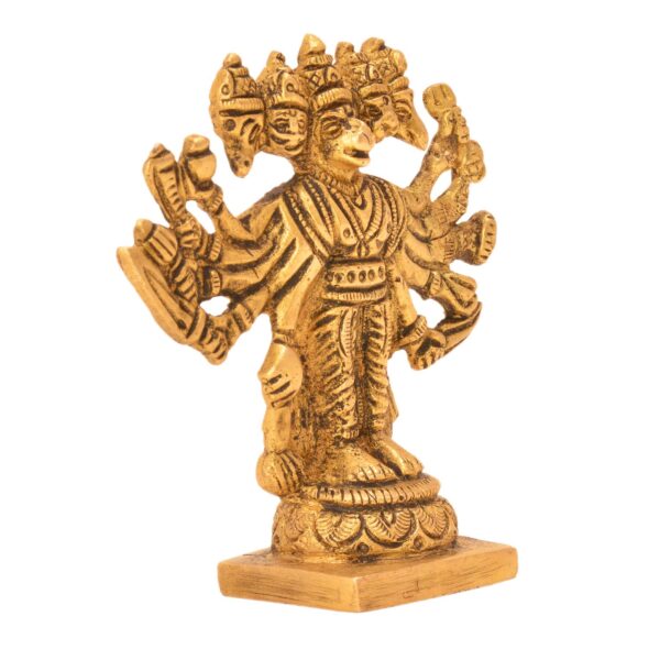 Brass PANCHMUKHI HANUMAN 3.2 Inch KBH05806