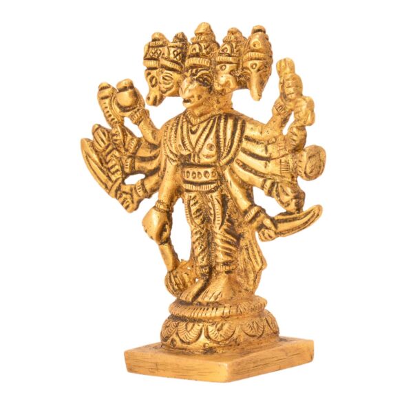 Brass PANCHMUKHI HANUMAN 3.2 Inch KBH05806