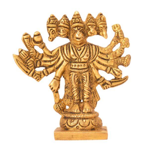 Brass PANCHMUKHI HANUMAN 3.2 Inch KBH05806