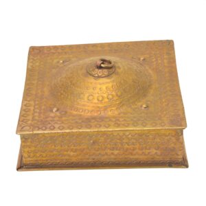 Brass square unique mukhawas box 3.4 Inch KBH05905