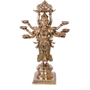 Brass Dashabhuja Deep Lady 28 Inch KBH06710