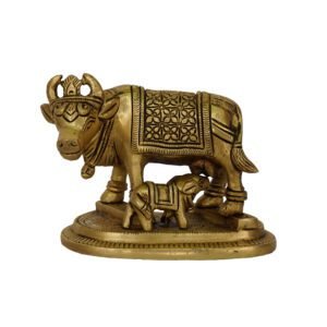 Brass Cow & Calf 3.1 Inch BH07777