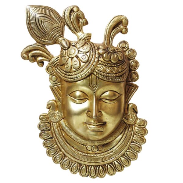 Brass shrinathji Wall Hanging 9.5 Inch BH08548