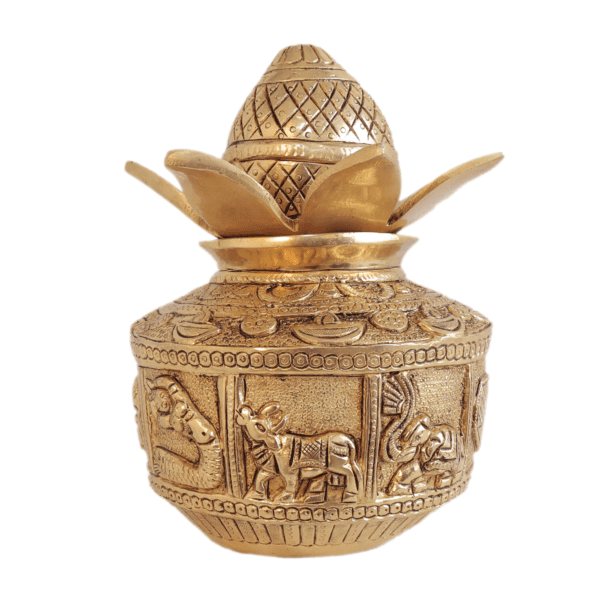 Brass Pooja Kalash 7 Inch KBH11178