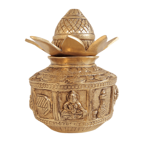 Brass Pooja Kalash 7 Inch KBH11178