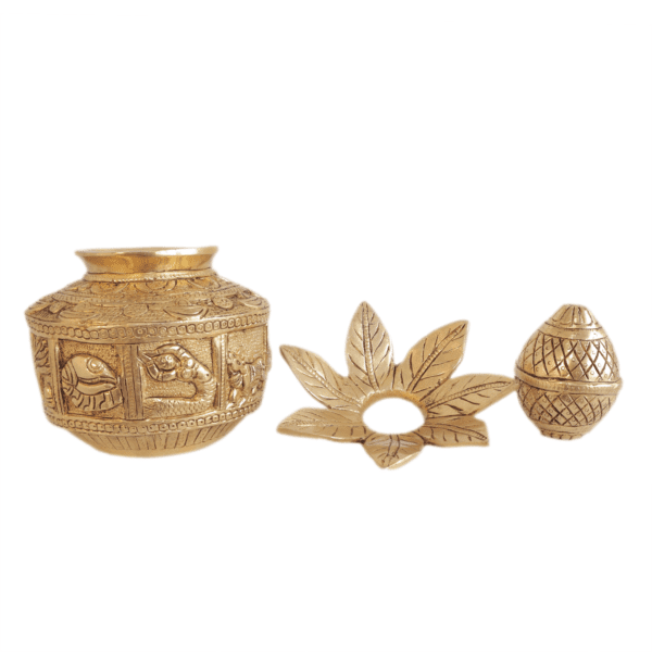 Brass Pooja Kalash 7 Inch KBH11178